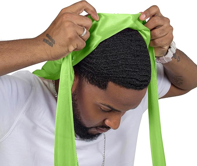 ForceWave Silky Durag for Men Wave Cap Satin Dorag for Men Women 360 Wave