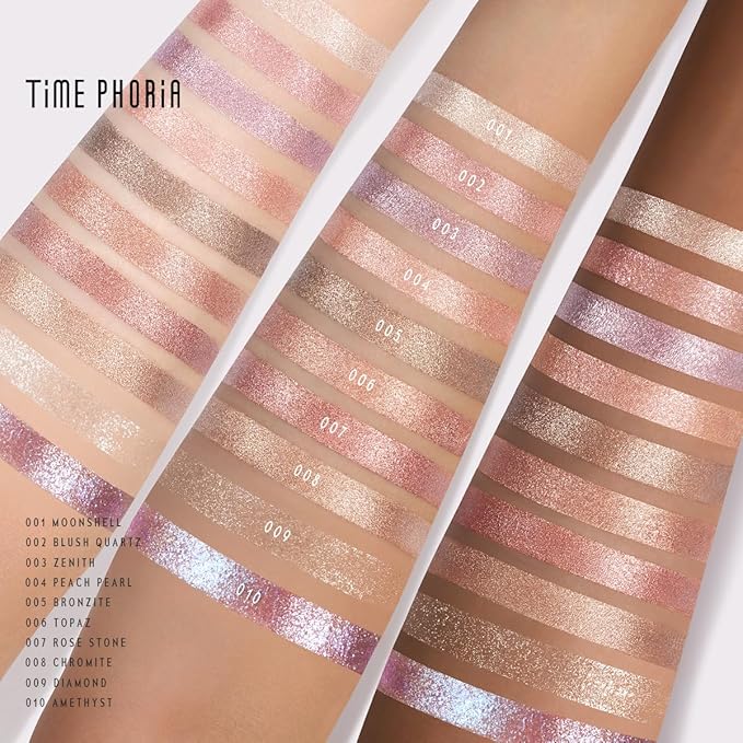 Illumina Jelly Eyeshadow Stick, 001 Moonshell-Light Champagne, High-Impact Sparkle Finish, Cream Texture with Cooling Feel, Long-Lasting Crease-Proof Smudgeproof Eye Shine, Easy Application