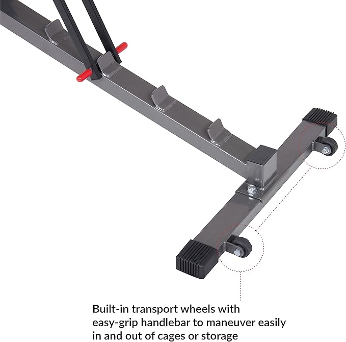 Body Champ Olympic Weight Bench with Squat Rack Included PRO3900, Grey