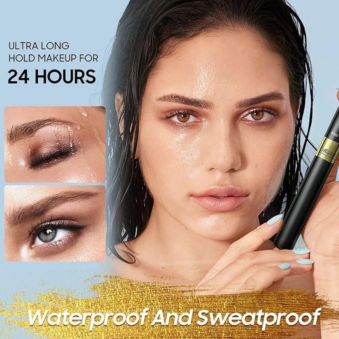 Waterproof Mascara Black, Mascara Volume and Length, Defining, Curling, Multiplying, Buildable Formula No Clumping Mascara for Older Women 60 Plus Eye Makeup, Valentines Day Gifts for Her