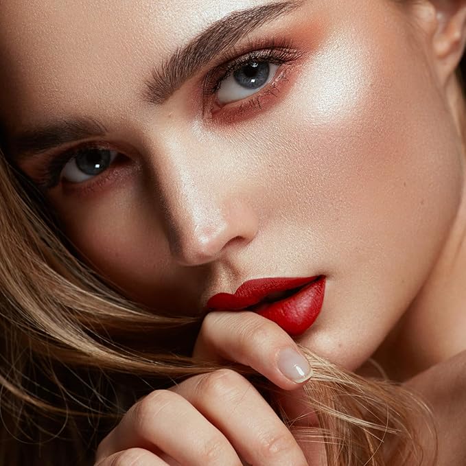 ilembane Deep Red Liquid Lipstick Matte Smudge Proof, Transfer Resistant Lip Color, Waterproof, Non-Transfer Formula (Bold Horizon)