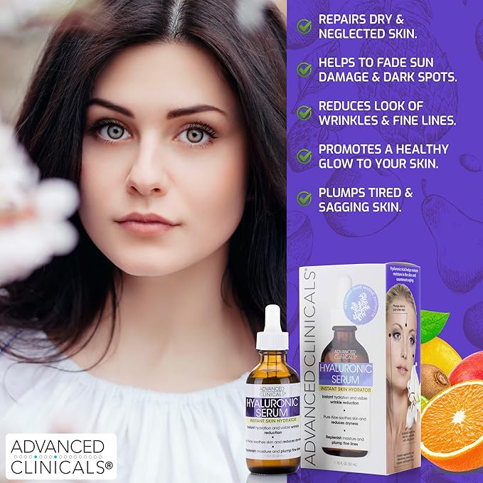 Advanced clinicals hyaluronic acid face