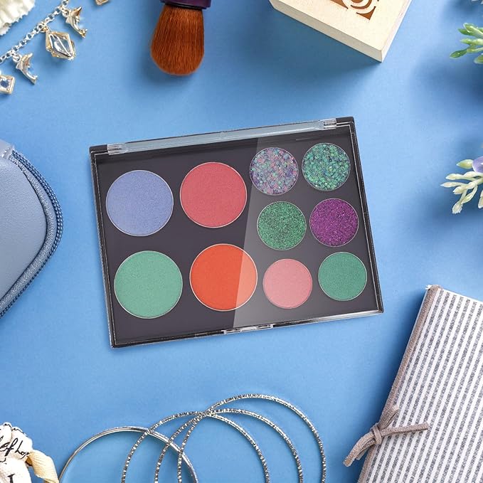 AJLTPA Magnetic Makeup Palette with Clear Top, Empty