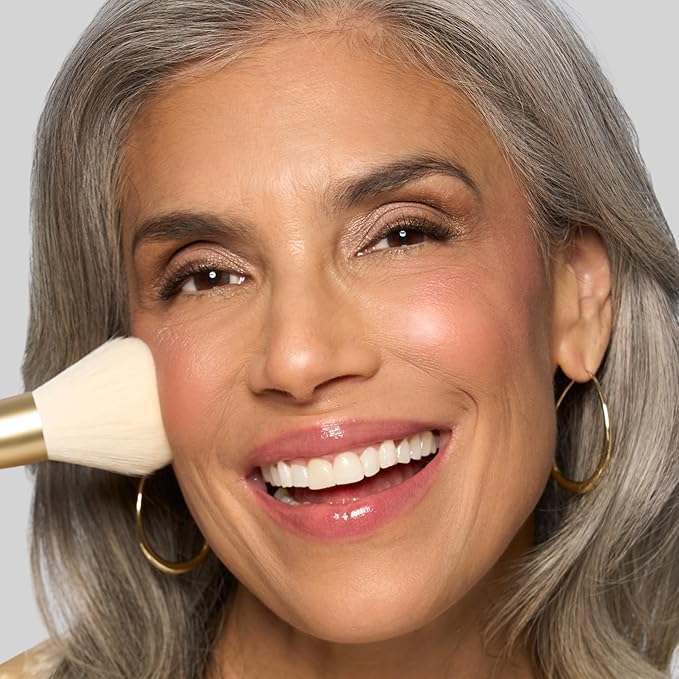 LAURA GELLER NEW YORK Cosmetic Professional Makeup Brushes - Cruelty-Free - 21 Dual-Ended Cheek + Eyeshadow Brush