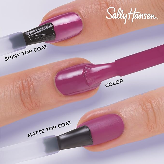 Sally Hansen Miracle Gel Salon Quality Nail Polish | Gel-Like Formula, Two-Step System, No UV Light Needed, Long Lasting | Opaque, Glossy | 607 Knowledge is Flower | Lavender Nail Color