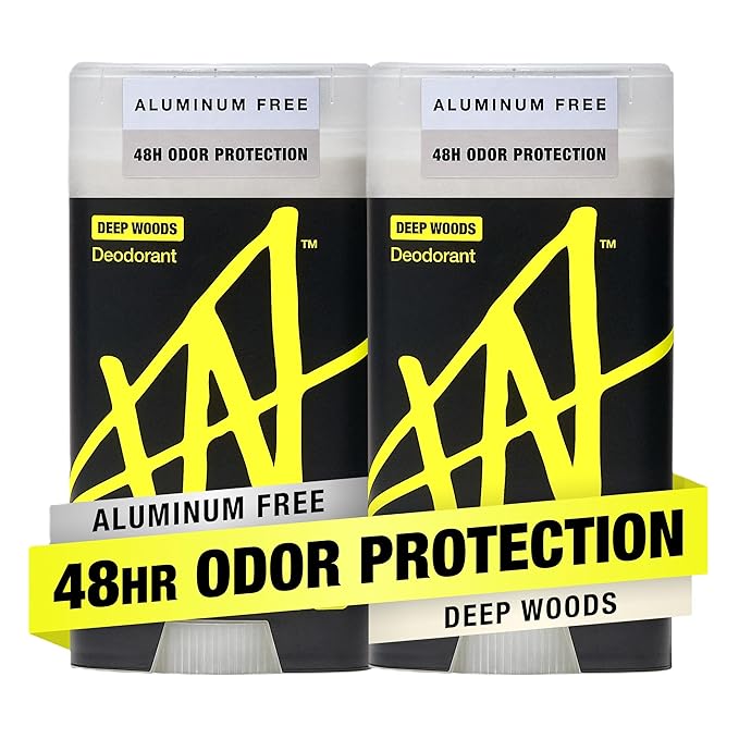 W by Jake Paul Aluminum-Free Deodorant, Odor Blocking, Vitamin-Infused Deodorant for Men - Deep Woods 2.6 oz (Pack of 2)