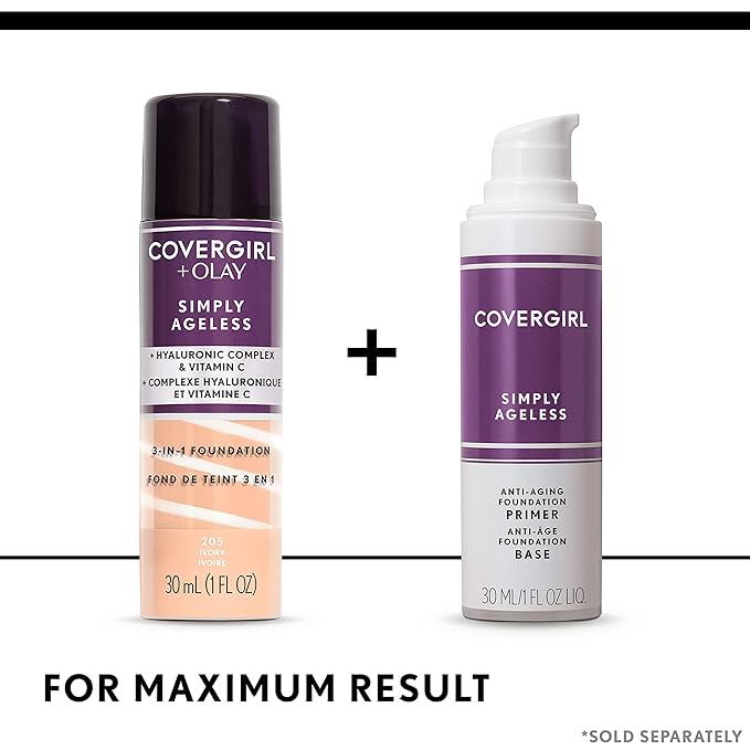 COVERGIRL Simply Ageless Makeup Primer, 1 Fl Oz, Pack of 1