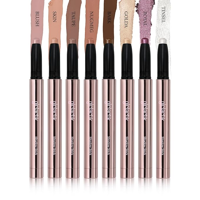 Girlactik Shadow Stick – Long-Wearing Cream Eyeshadow Stick, Blendable & Smudge-Resistant Eye Makeup – Vegan, Cruelty-Free, Easy One-Swipe Application (Skin)