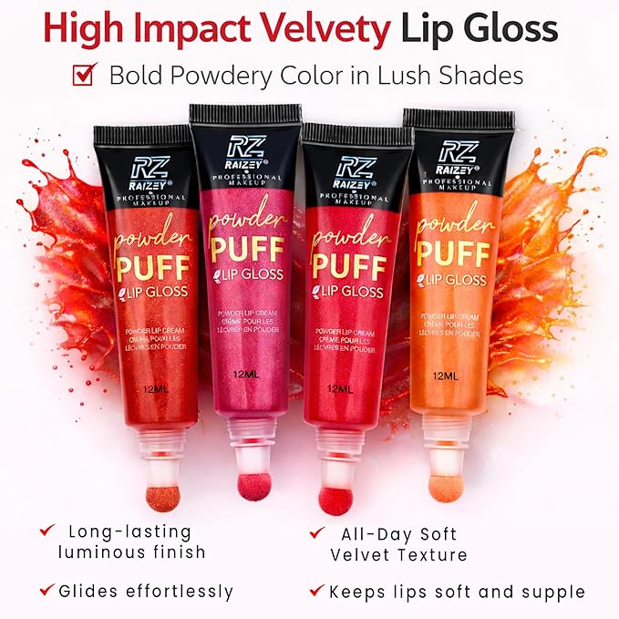 Raizey Ultra Glossy Wet Look Lipgloss, High Pigment Shine, Waterproof and Long-Lasting Lip Cream - Fruity Lip Color-Shine Lip Oil with Glimmer (12 ml) (Watermelon Pink)