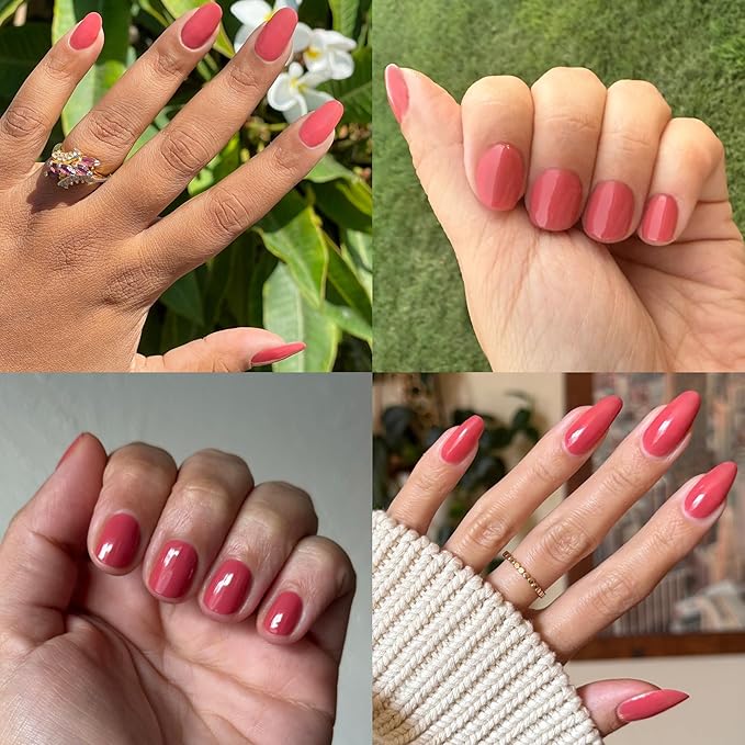 Olive & June Long Lasting Nail Polish | Plump Gel-Like Finish No Lamp Needed | Lasts up to 10 days | Salon-Quality Color at Home | 15-Free, Vegan & Cruelty-Free Chip-Resistant Shine|Boysenberry Glass