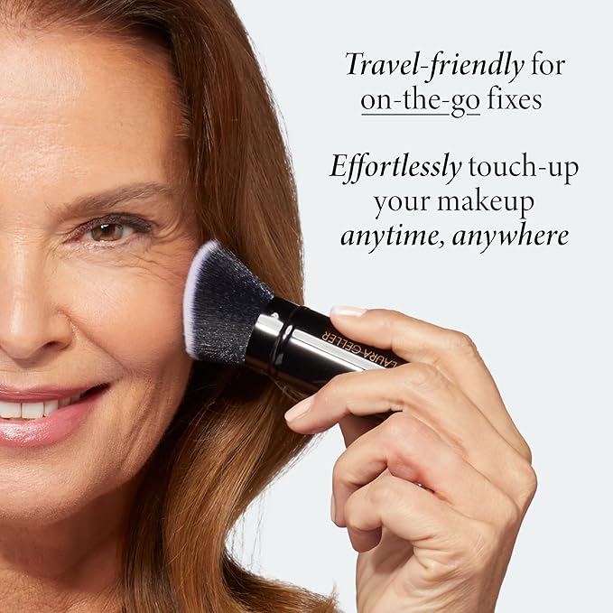 LAURA GELLER NEW YORK Baked Balance-n-Brighten Foundation with Kabuki Brush Makeup Set, Tan