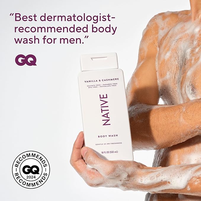Native Vanilla & Cashmere Body Wash 18 fl oz