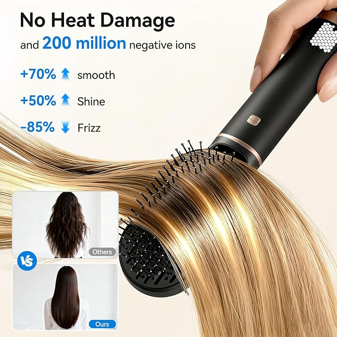 5 in 1 Blow Dryer Brush Ionic Hot Air Styler Hair Dryer Brush Blow Dryer Set Air Curling Wrap Style