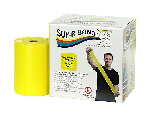 CanDo 10-6321 Sup-R Latex Free Exercise Band 50 yd