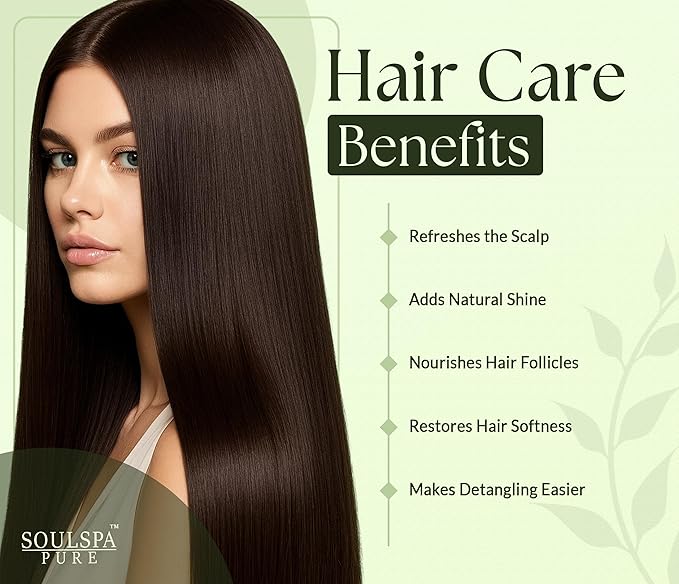 SOULSPA PURE Biotin Shampoo and Conditioner Set for Men & Women | 16 fl oz Each | with Rosemary & Mint | Sulfate Free Hydrating & Strengthening Hair Care for Thinning, Color-Treated & Dry Hair