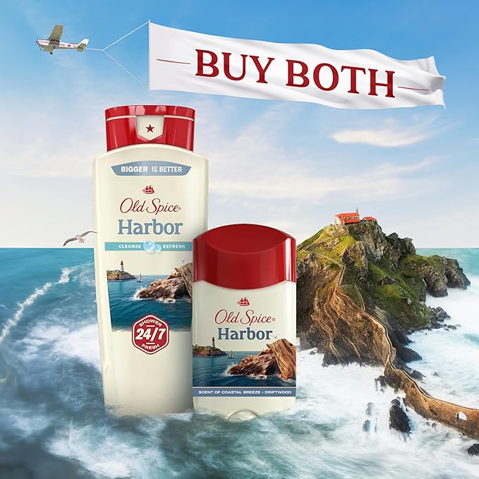 Old Spice Antiperspirant Deodorant for Men, Harbor Scent, 48 Hr Odor Protection, 2.6 oz (Pack of 3)
