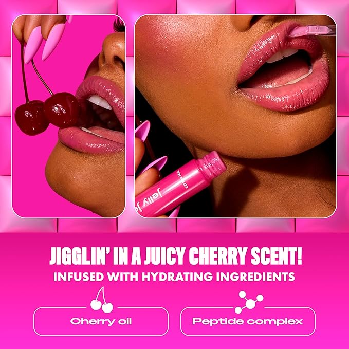 NYX PROFESSIONAL MAKEUP Jelly Job Lip Gloss, Lip Tint Gloss with Full-Bodied, Smoothing, and Hyper-Glossy Shine - Jellybean (Chocolate Brown)