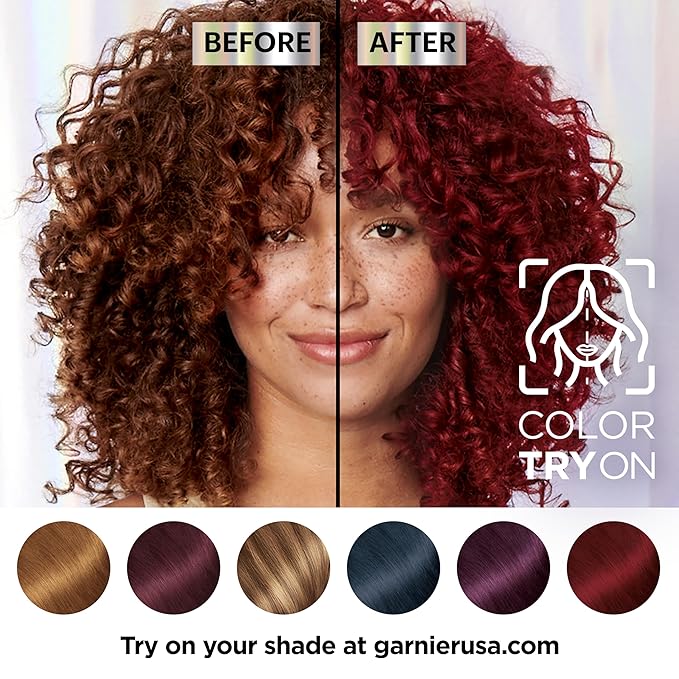 Garnier Hair Color Nutrisse Ultra Color Nourishing Creme, R2 Medium Intense Auburn (Goji Berry) Red Permanent Hair Dye, 1 Count (Packaging May Vary) (Pack of 2)