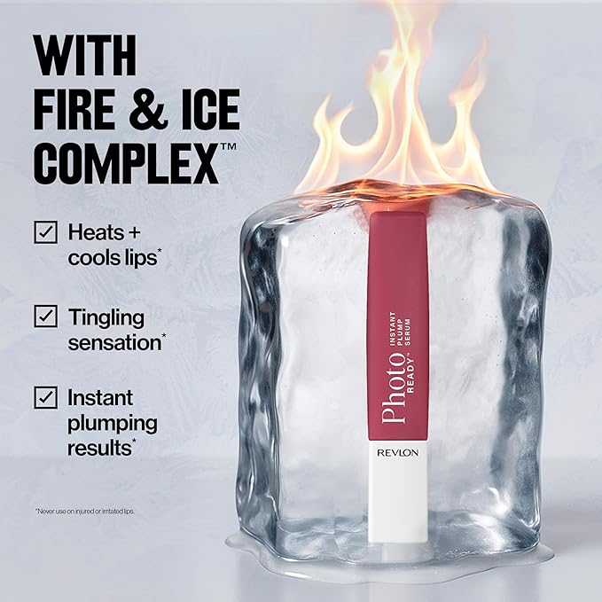 REVLON PhotoReady Instant Plump Serum, Plumping Gloss, Hydrating, Non-Sticky & High Shine Finish, 002 Fill Her Up, 0.25 fl oz