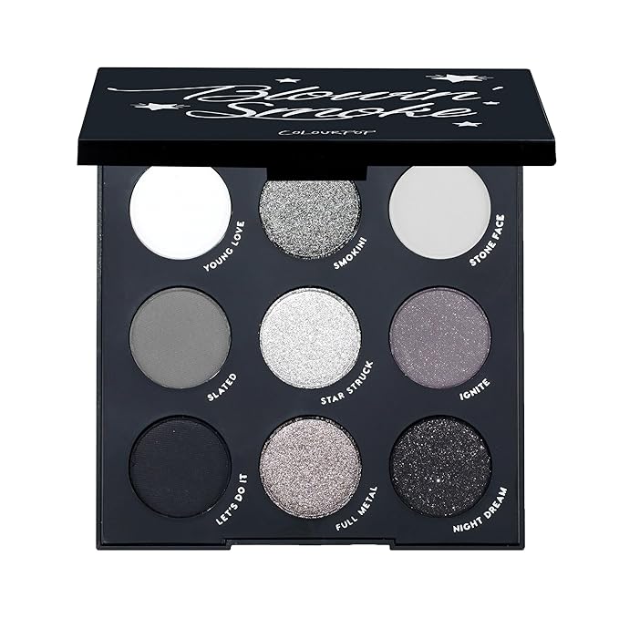 ColourPop Blowin' Smoke Eyeshadow Palette - Silver Eyeshadow 3 oz