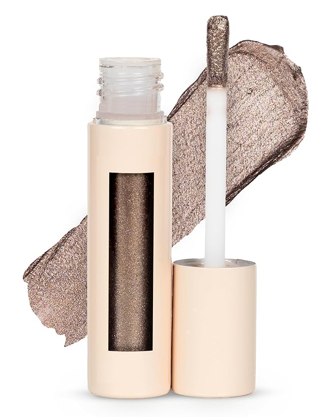 PÜR MINERALS Creamy Eyeshadow & Primer with Peptides, On Point Tint (Silk) - Buildable, Cream-to-Powder Formula for Light to Medium Coverage - Shimmery, Crease-Resistant Shades- Long-Lasting
