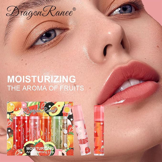 Moisturizing Lip Oil 6 Pcs Roll-on Lip Oil Moisturizing