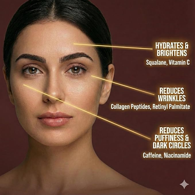 ljörk Dark circles under eye treatment | Eye Cream Anti Aging. Formulated for Dark Circles, Bags under the Eyes and Reducing Wrinkles.