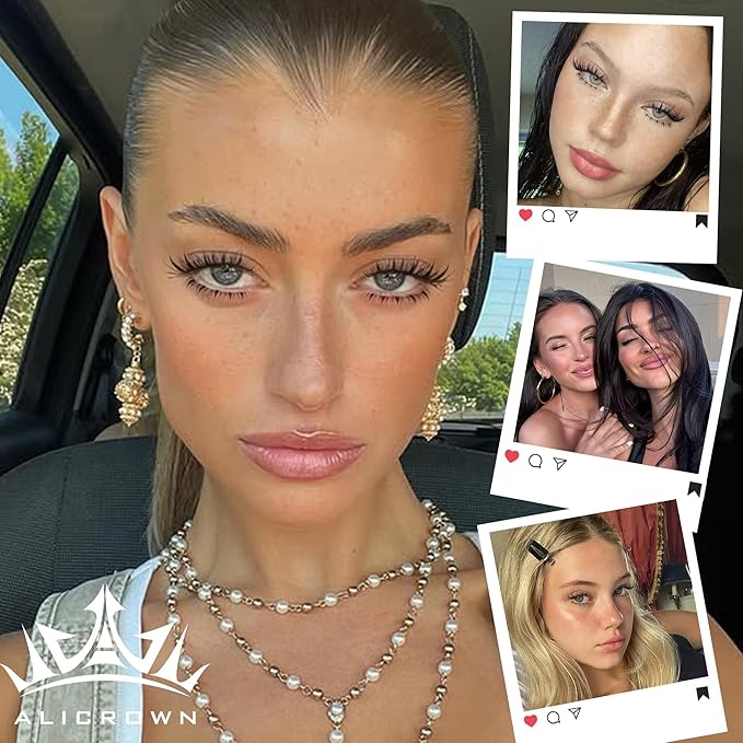 Fairy Lash Clusters Kit with Bottom Lashes Natural Eyelash Clusters Kit Wispy Lash Extensions Spikes C Curly Manga Eyelash Extensions Kit with Lash Bond and Seal Manga Wet-Look Individual Lashes Kit
