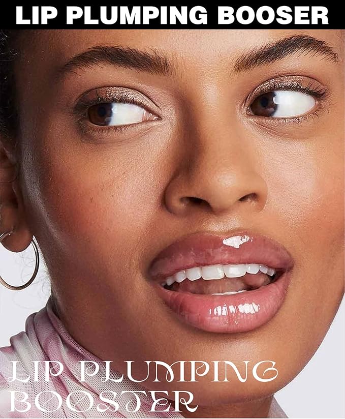 Plumping Lip Oil with Fresh Ginger Extract - Instant Fuller Lips, Ultra-Hydrating & Nourishing Glossy Lip Glow Oil, Lip Plumping Booster for Smooth, Defined Lips (#01 PETAL, 1)