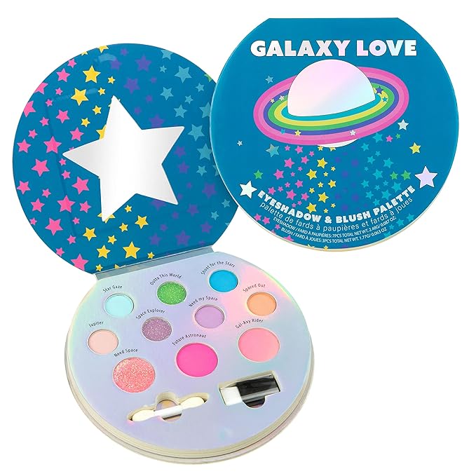 Expressions 10 Color Eyeshadow Palette & Blush Makeup