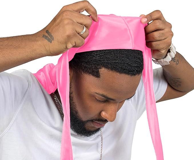 ForceWave Silky Durag for Men Wave Cap Satin Dorag for Men Women 360 Wave