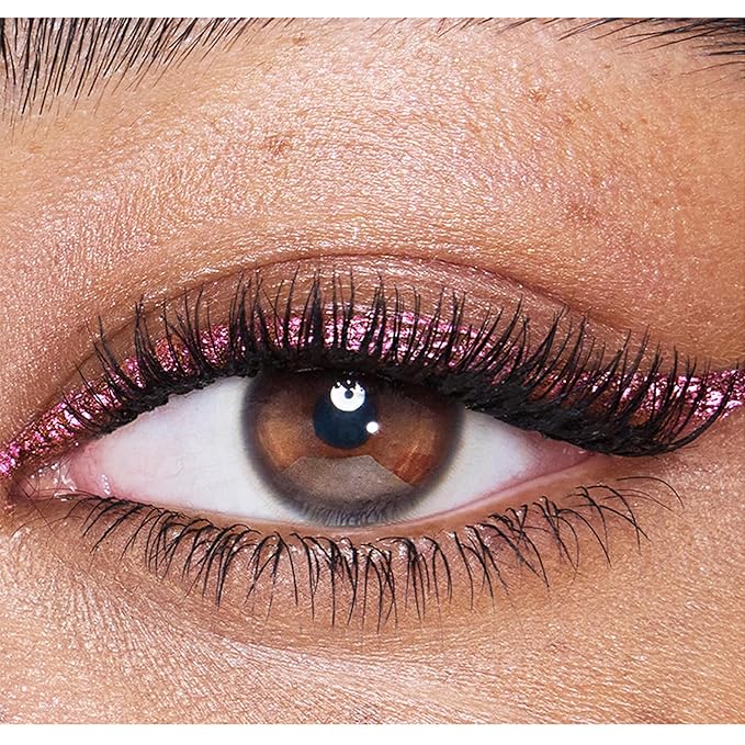 Liquid Eyeliner Pen, Waterproof Eyeliner Long-lasting Eyeliners, Metallic-Eyeliner Easy To Use, White Black Red Brown Purple Colorful Eyeliners (Pink)