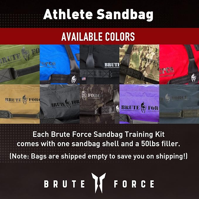 Brute Force Athlete Sandbag Training Kit - Green 25-75 pounds