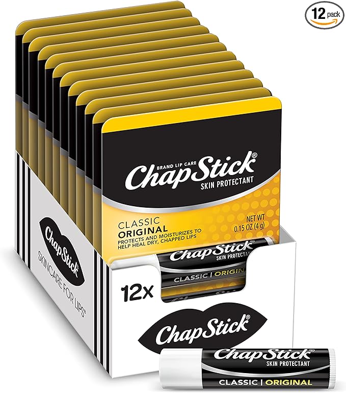 ChapStick Classic Original Lip Balm Tubes,