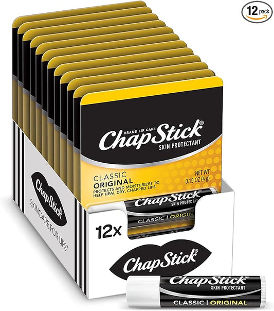 ChapStick Classic Original Lip Balm Tubes,