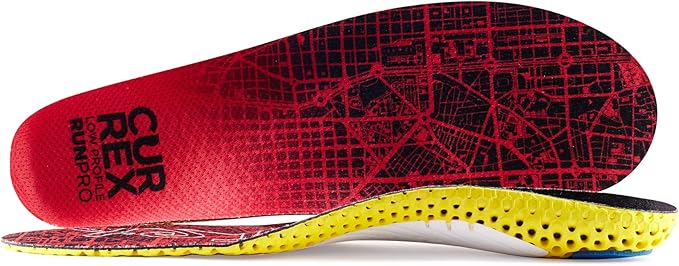 CURREX RunPro Insoles for Running Shoes, Arch Support Inserts to Help Reduce Fatigue, Prevent Injuries, Boost Performance for Men & Women (Low Arch, Size 2X)
