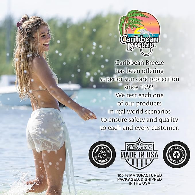 Continuous Tropical Mist Spray Sunscreen SPF 70, Reef Safe Sunscreen Spray, Up to 80 Minutes Water Resistant Sunscreen Face Spray, 5.5 Ounces, 2 Pack