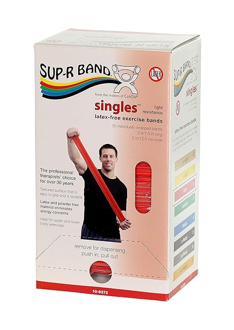 CanDo 10-6372 Sup-R Band 5' Singles, 30 Piece