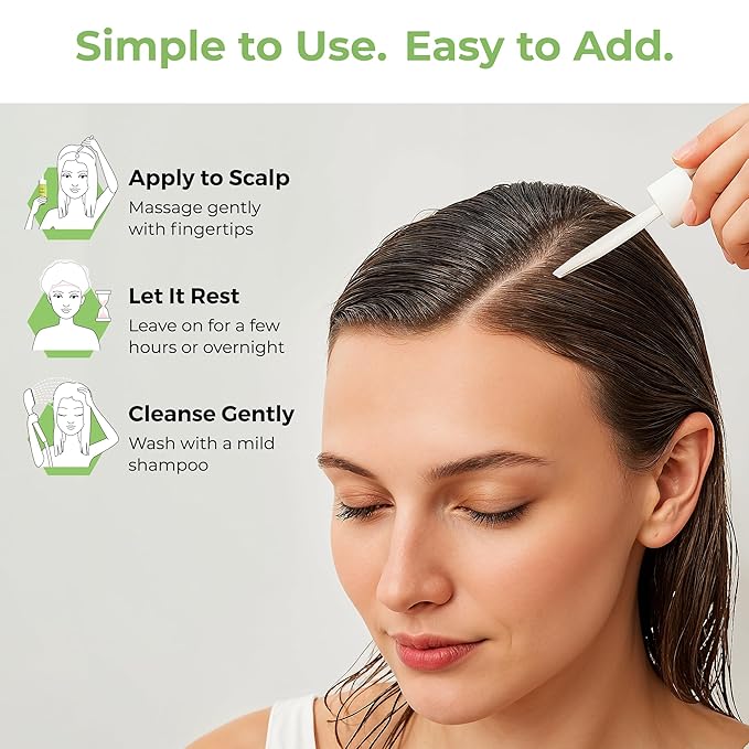 Rosemary, Mint & Biotin Fortifying Hair Oil | Stimulates Hair Growth & Strengthens Follicles| Essential Oils for Healthy Scalp | Fast-Absorbing, Silicone-Free | 2 fl oz (59ml)