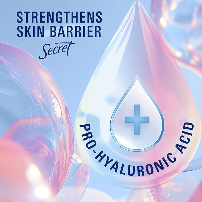 Secret Clinical Strength Antiperspirant Deodorant for Women, 100hr Sweat & Odor Protection, 3X Stress Protection with Hyaluronic Acid, PH Balancing Minerals, Clear Gel, Clear Lavender Scent, 2.6 oz