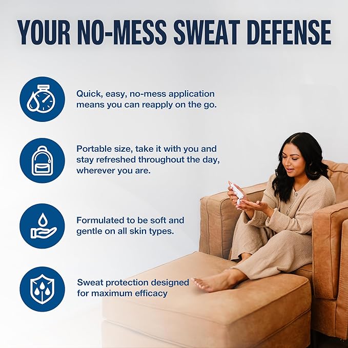 Carpe Sweat Absorbing Foot Lotion, A dermatologist-recommended solution to stop sweaty, smelly feet, Helps prevent blisters, Great for hyperhidrosis