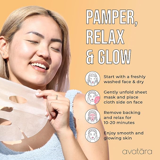 Avatara Juicy Peach Brightening Facial Mask