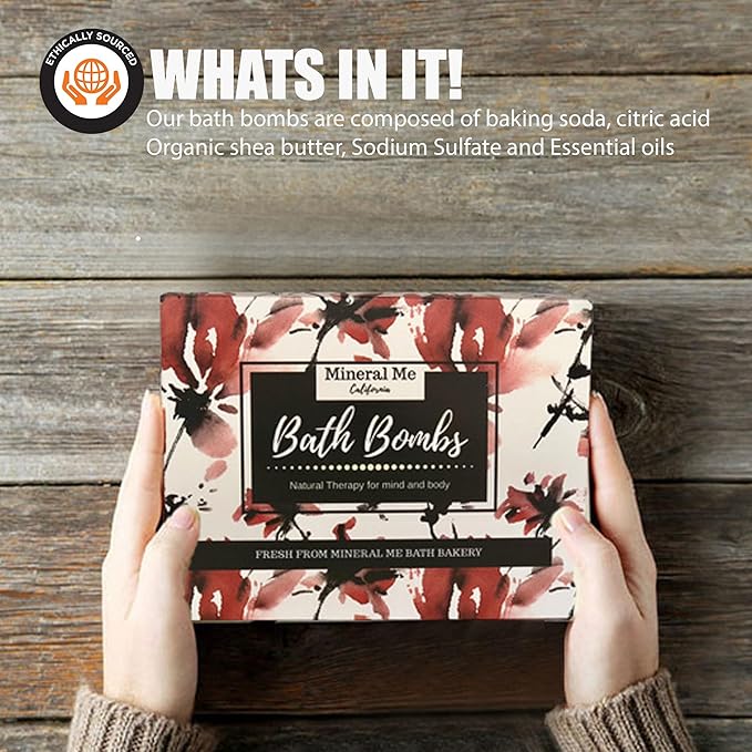 Valentines Bath Bombs for Women Relaxing with Inspirational Messages, 12 Natural and Organic BathBombs with Essential Oils & Skin Moisturizing Shea Butter. Gift for Wife, Girlfriend, Her