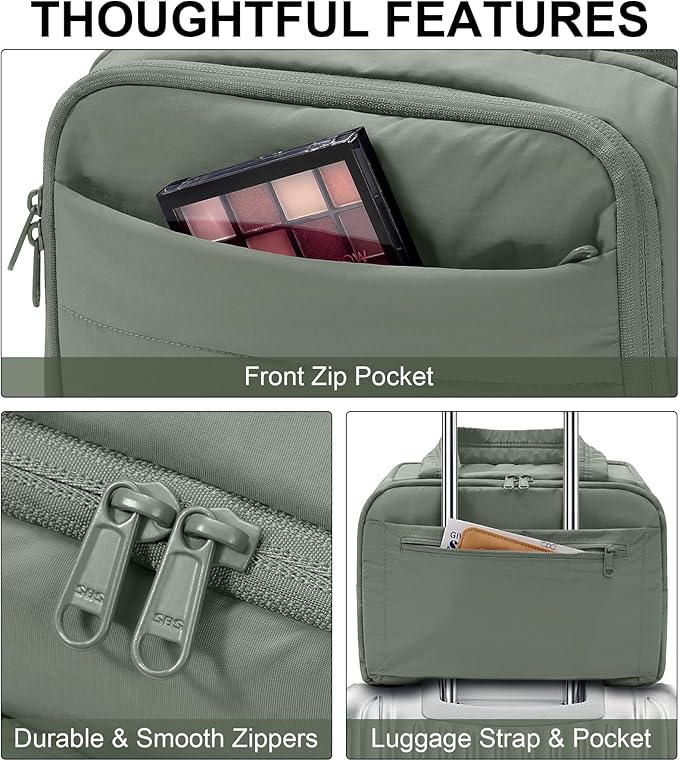 Bagstellar Travel Toiletry Bag, Lightweight Wide-open Large Puffy Toiletry Bag for Women, Quilted Makeup Bag Organizer Water-resistant Cosmetic Bag with Handle for Toiletries, Essentials, Accessories