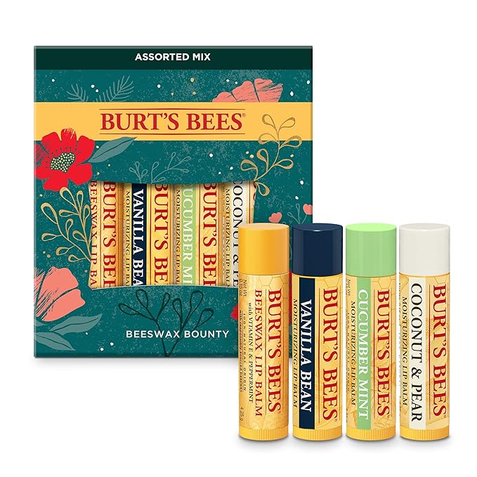 Burt’s Bees Holiday Gift, 4 Lip Stocking