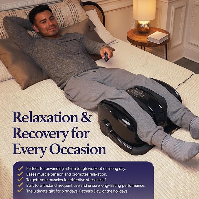 Cloud Massage Shiatsu Foot Massager with Heat, Deep Kneading Therapy for Pain Relief, Circulation, Post-Activity Relaxation - Foot Massager for Plantar Fasciitis, and Arthritis Relief