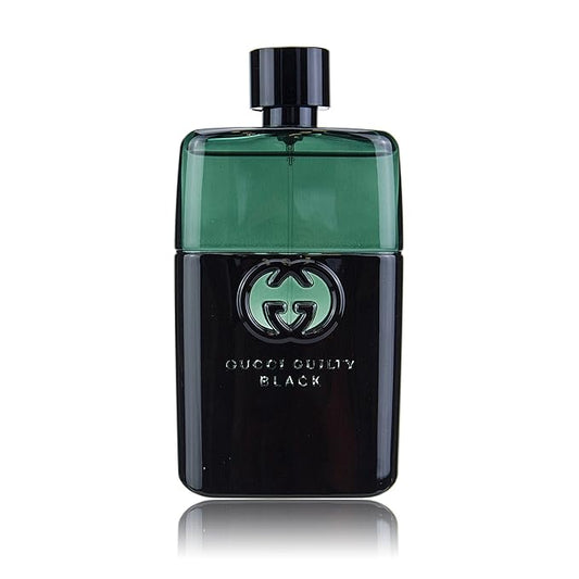 Gucci Eau de Toilette Spray for Men, Guilty Black Pour Homme, 1.6 Ounce