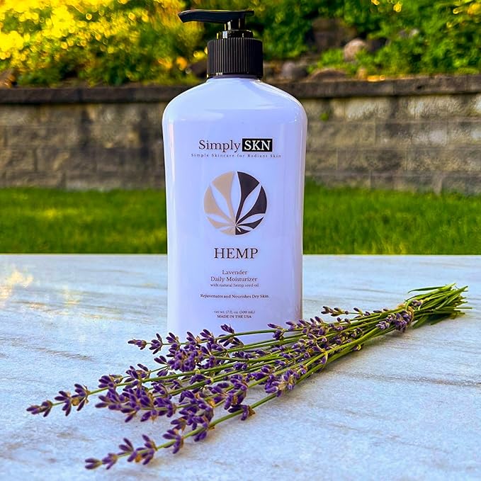Simply SKN Lavender Hemp Daily Moisturizer - 17 fl. oz. - Made in USA