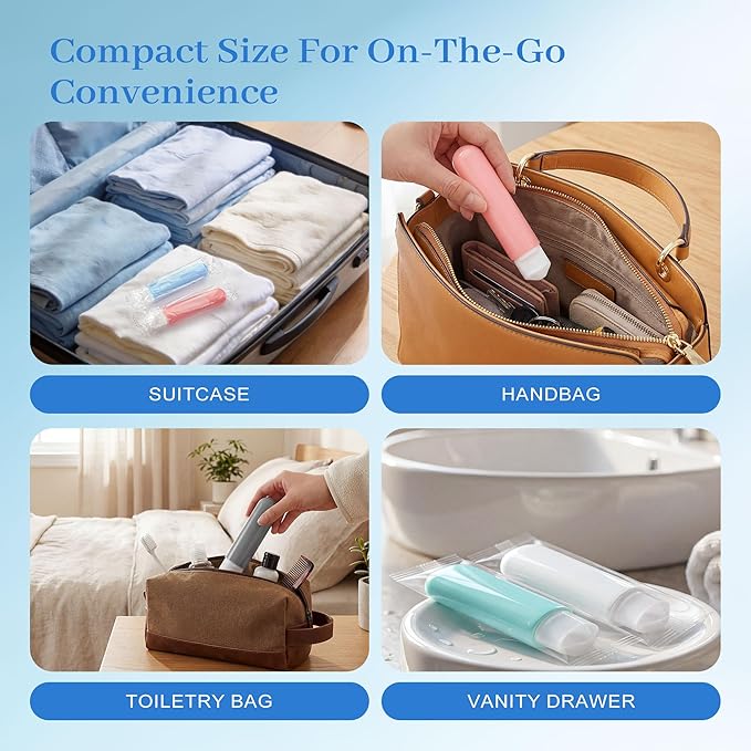 Travel Toothbrush and Toothpaste, Foldable Toothbrush and Toothpaste, Individually Packaged, Foldable for Storage, 5 Colors Available, Ideal for Travel, Business Trips, and Hotels (100-PACK)