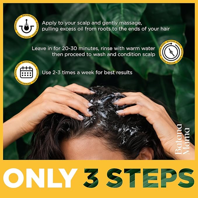 PREMIUM Cold-Pressed Batana Oil for Hair Growth, 100% Pure & Organic, No Burnt Smell, Hair Mask from Honduras, Fade Stretchmarks, All Natural